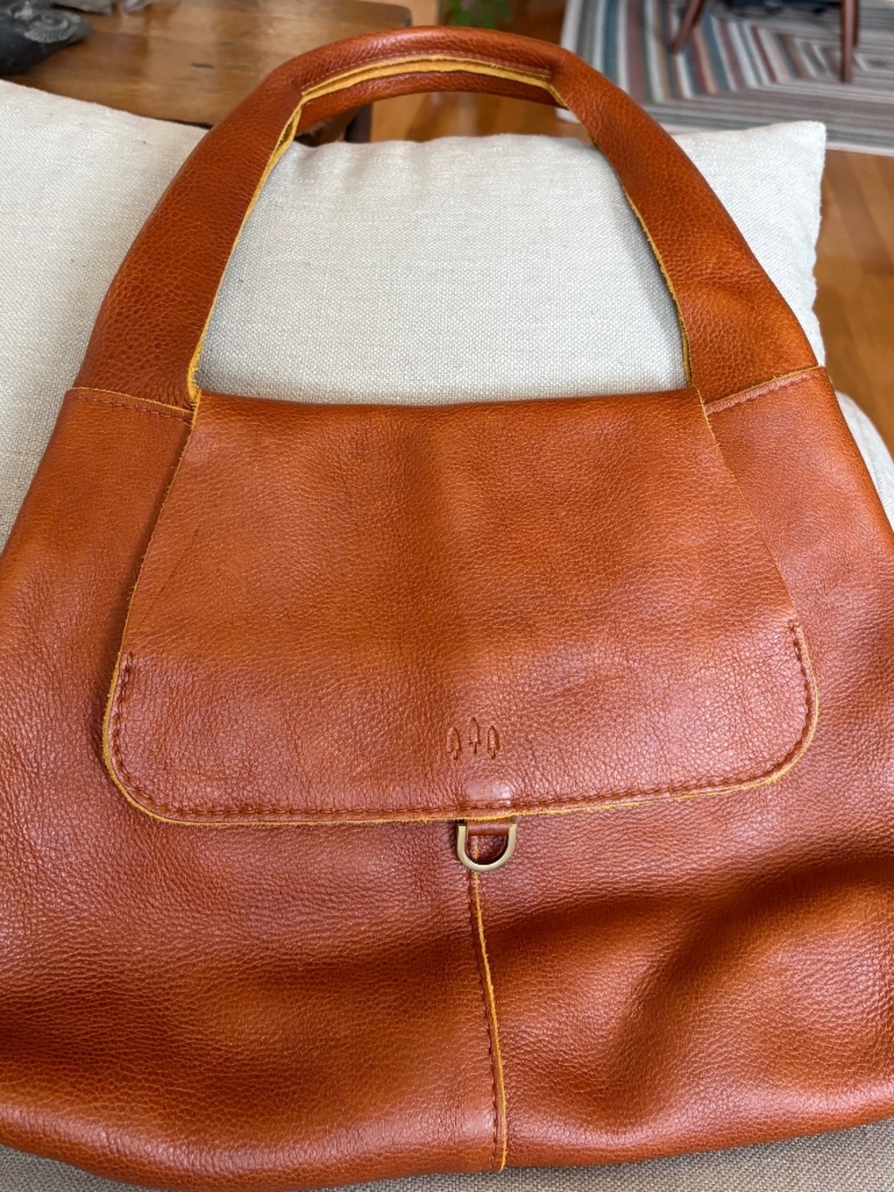 Portland Leather Rowan Shoulder Bag in Sienna - Picture 3 of 8